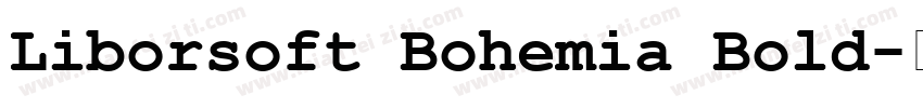 Liborsoft Bohemia Bold字体转换